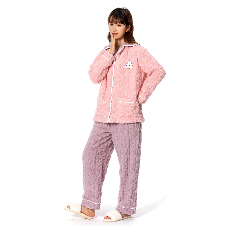 cute pajamas rabbit Autumn and winter pink Cosplay Costume Pajamas Outfits Halloween Carnival Party Suit