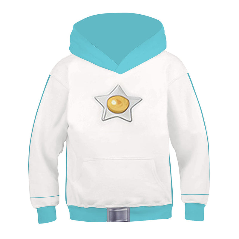 SeeCosplay The Super Mario Bros. Peach Blue Cosplay Hoodie 3D Printed Hooded Sweatshirt Kids Children Casual Streetwear Pullover