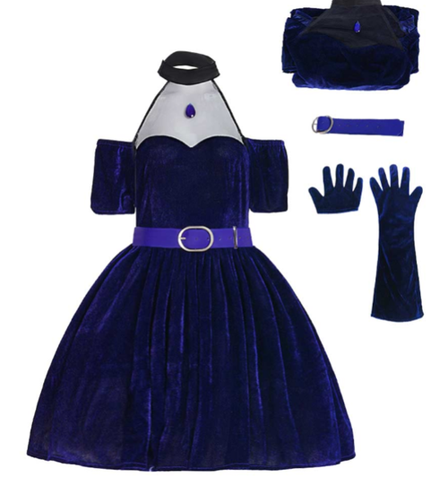 Alien Stage Costume MIZi Drak Blue Dress Cosplay Adult Female Outfits Halloween Costume