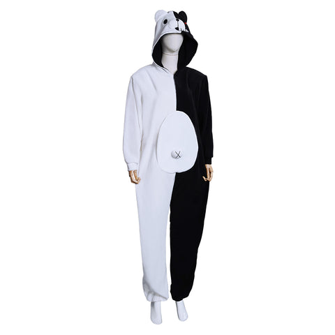 Danganronpa Dangan Ronpa Monokuma and Monomi Cosplay Costumes Jumpsuit Pajamas Sleepwear Halloween Carnival