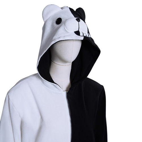 Danganronpa Dangan Ronpa Monokuma and Monomi Cosplay Costumes Jumpsuit Pajamas Sleepwear Halloween Carnival