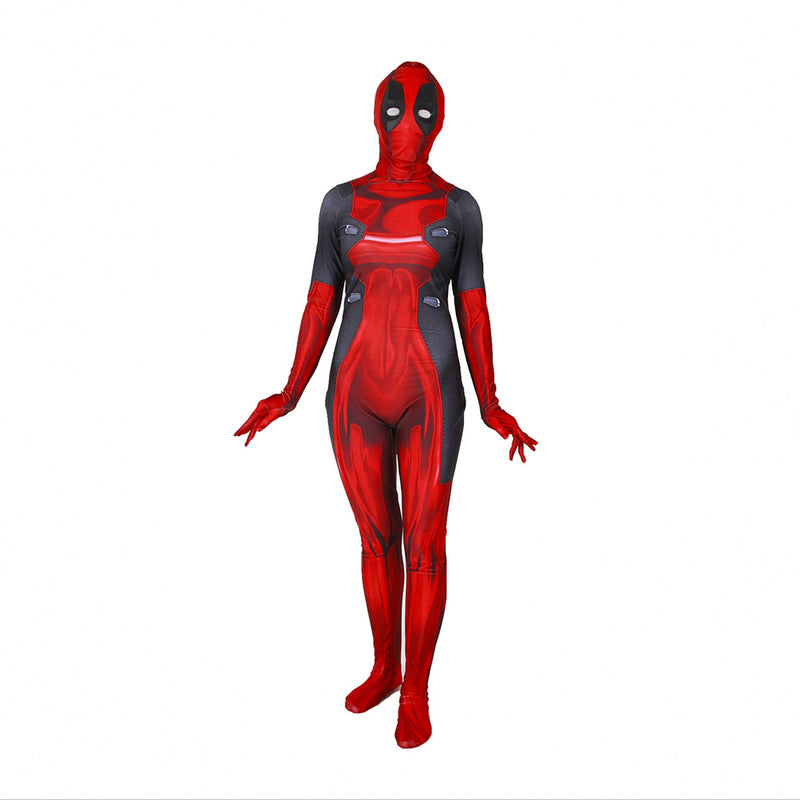 Deadpool:Female Costume Woman Deadpool Cosplay Costume Outfits Halloween Carnival Suit