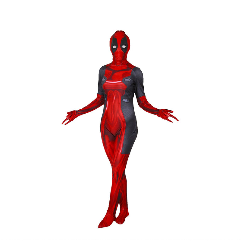 Deadpool:Female Costume Woman Deadpool Cosplay Costume Outfits Halloween Carnival Suit