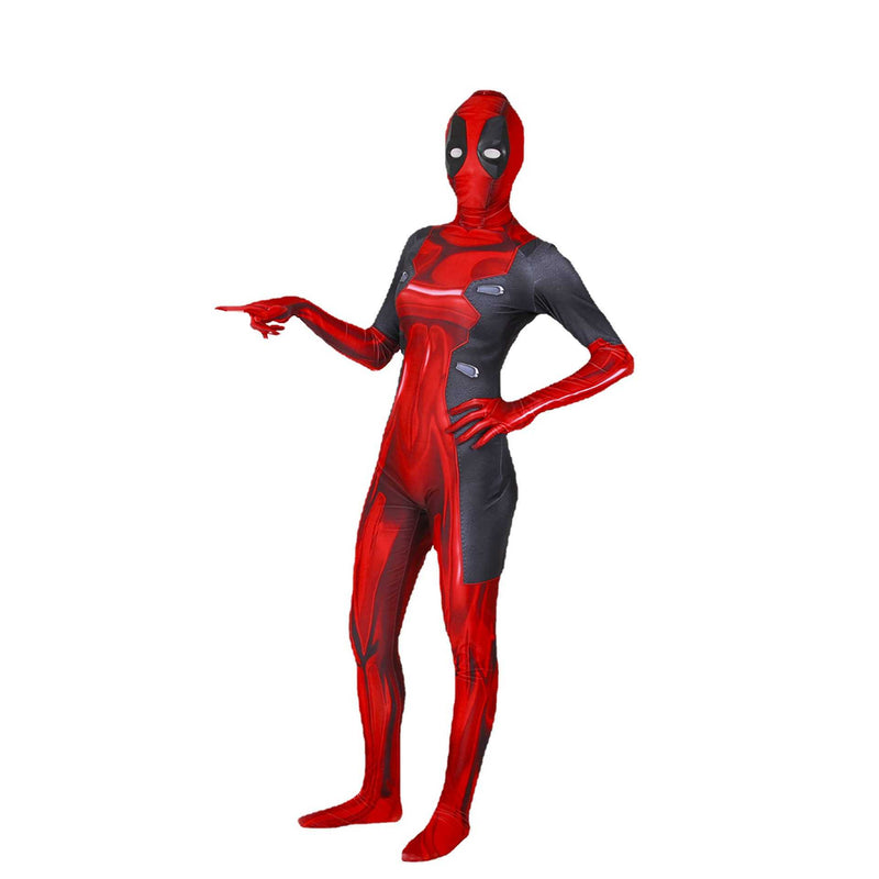 Deadpool:Female Costume Woman Deadpool Cosplay Costume Outfits Halloween Carnival Suit