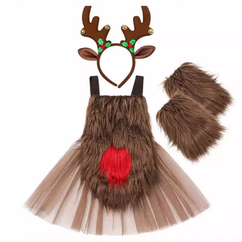 Deer Cosplay Costume Outfits Halloween Carnival Suit