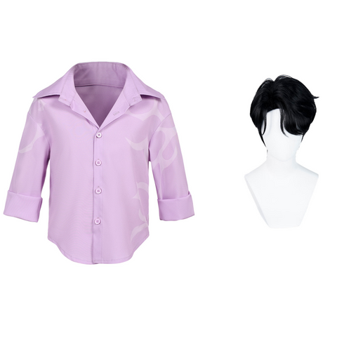 Jinu Purple Kids Cosplay Shirt For Kids Halloween Costume