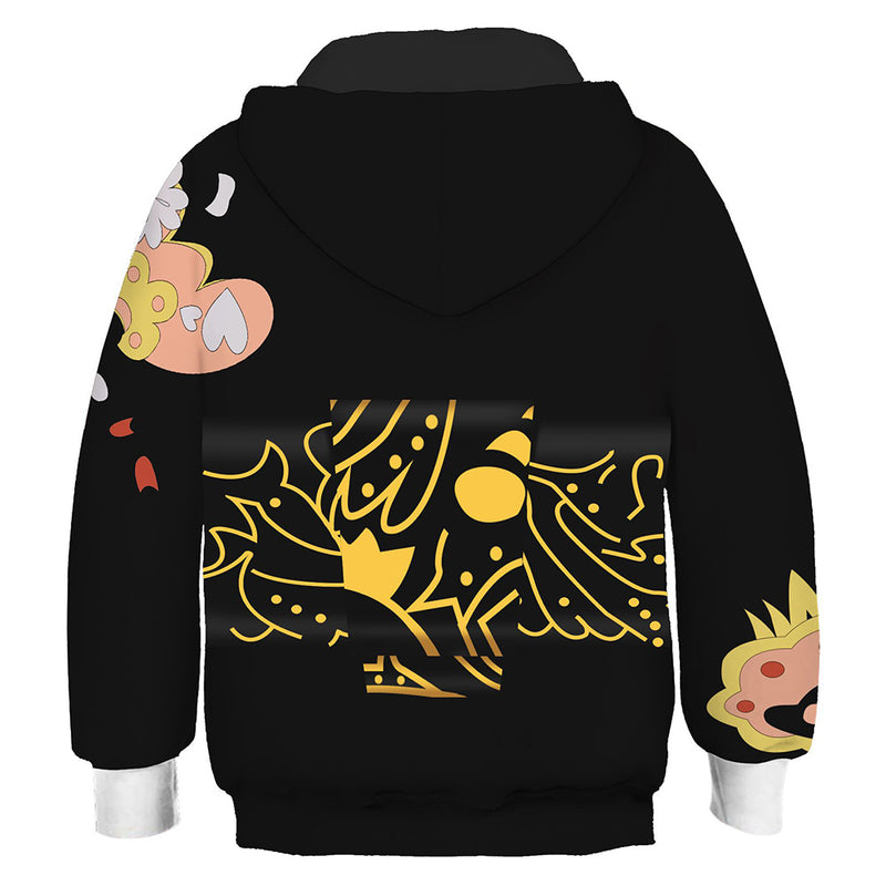 Demon Slayer Kid Hooded Sweatshirt Print Hoodie 3D Kibutsuji Muzan