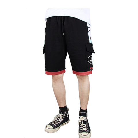 Demon Slayer Kochou Shinobu Cosplay Short Pants 3D Print Pocket Cargo Casual Loose Shorts