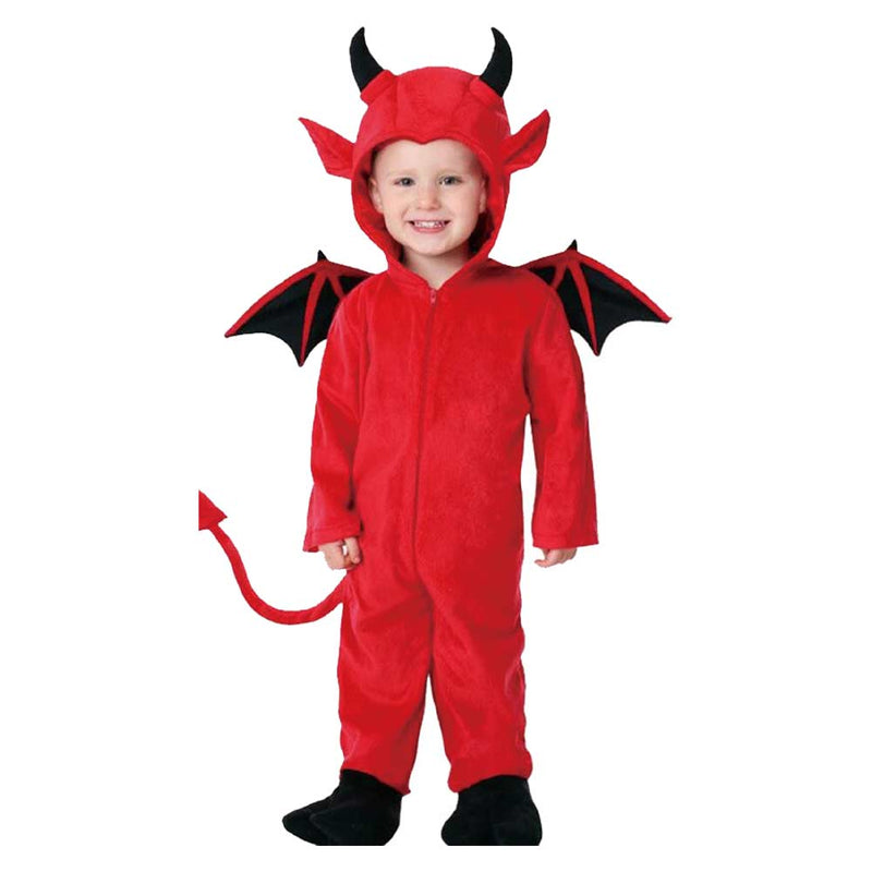 Devil Bat Cosplay Costume Kids Jumpsuit  Outfits Halloween Carnival Suit