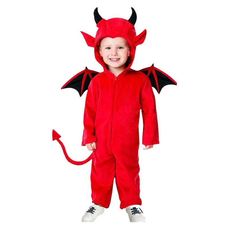 Devil Bat Cosplay Costume Kids Jumpsuit  Outfits Halloween Carnival Suit