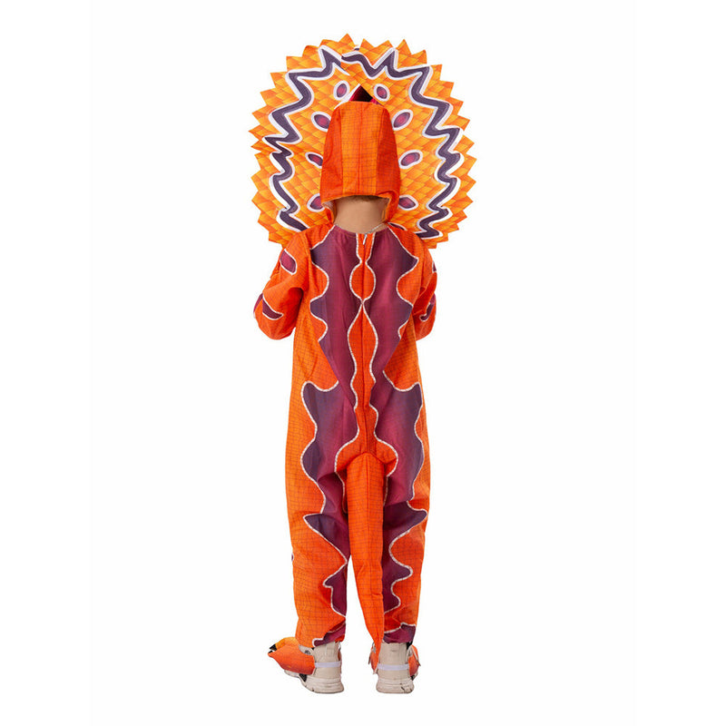 SeeCosplay Dilophosaurus Kids Children Dinosaur Cosplay Costume Jumpsuit Fancy Outfit Halloween Carnival Suit BoysKidsCostume