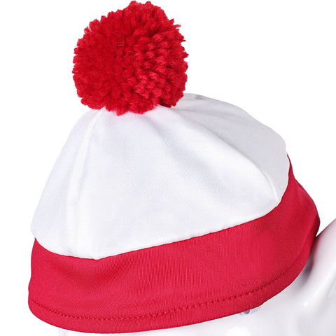 Dog Clothing Willy the Dog Cosplay Costume Outfits Halloween Carnival Suit Where‘s Wally? dog