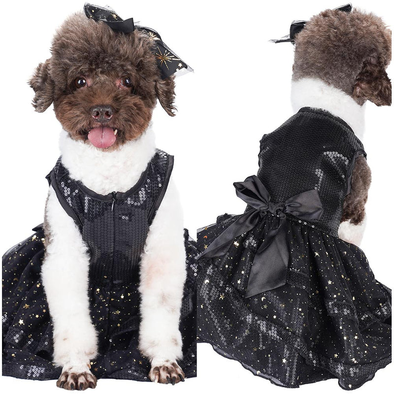 Dog Dress Pet Dogs Tutu Dress  Halloween Carnival Party Suit sequined sleeveless