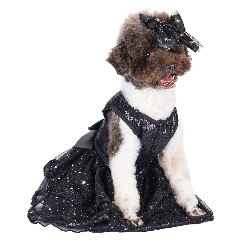 Dog Dress Pet Dogs Tutu Dress  Halloween Carnival Party Suit sequined sleeveless