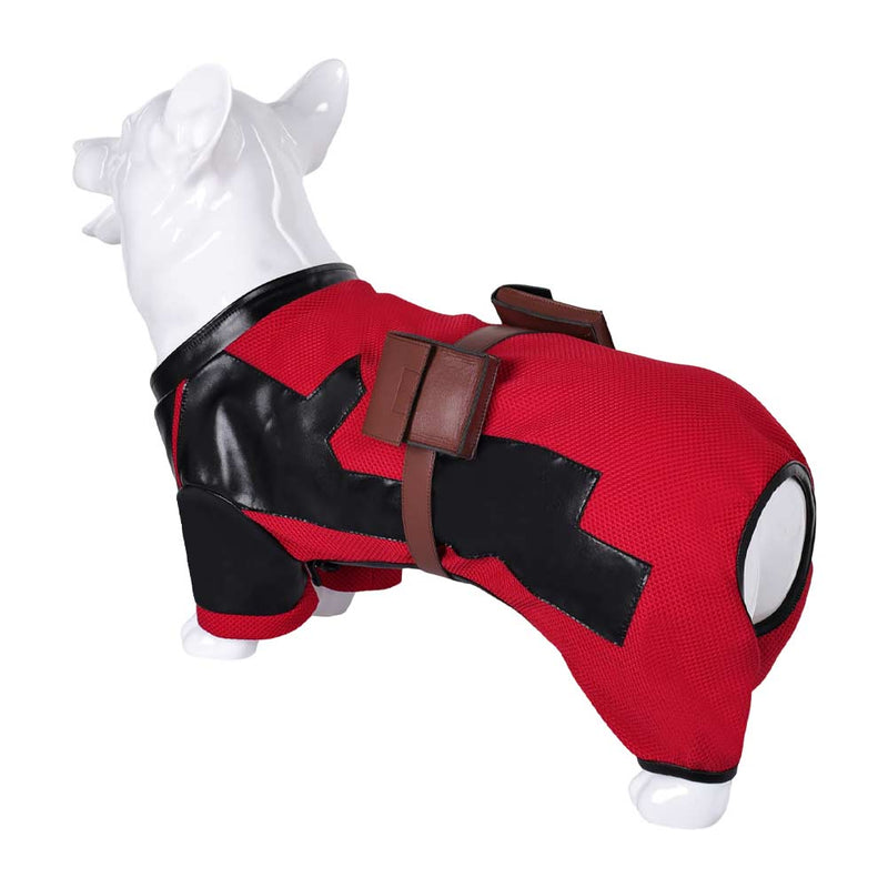 dog pet Cosplay Costume Outfits Halloween Carnival Suit Deadpool