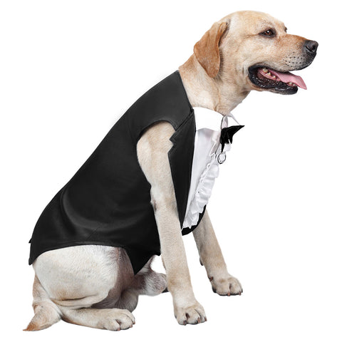 Dog Tuxedo Halloween Pet Costumes Cosplay Costume Outfits Halloween Carnival Party Suit Dog Wedding Costums