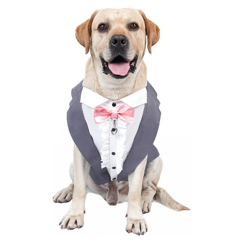 Dog Tuxedo Pet Dogs Coat Halloween Carnival Party Suit Dog Wedding Costums Halloween Pet Costumes