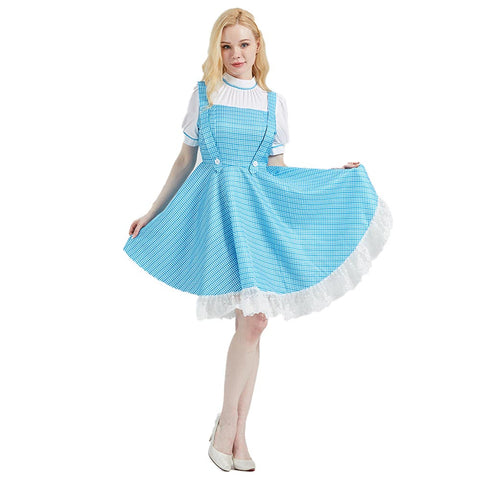 Dorothy Medieval maid Dress  Cosplay Costume Outfits Fantasia Halloween Carnival Party Disguise Suit