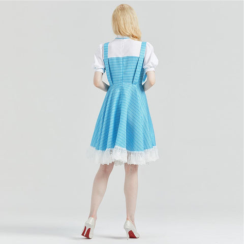 Dorothy Medieval maid Dress  Cosplay Costume Outfits Fantasia Halloween Carnival Party Disguise Suit