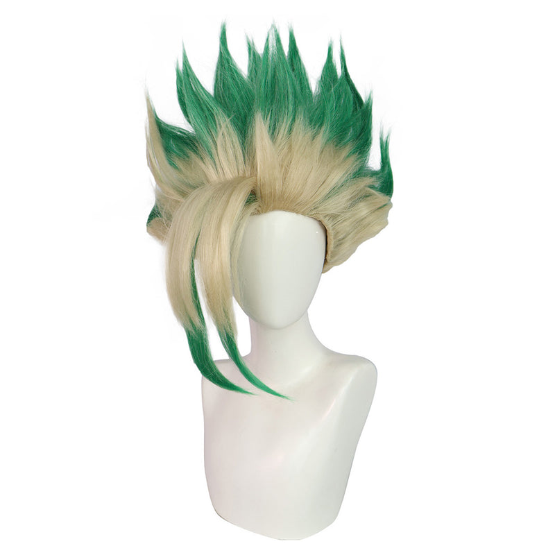 Dr STONE  Cosplay Wig For Unisex Adult Halloween Carnival Party Props Accessories