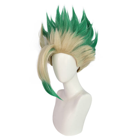 Dr STONE  Cosplay Wig For Unisex Adult Halloween Carnival Party Props Accessories