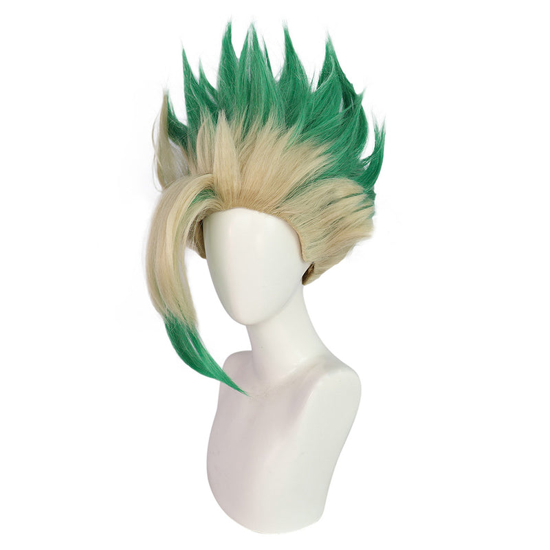 Dr STONE  Cosplay Wig For Unisex Adult Halloween Carnival Party Props Accessories