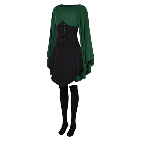 dress elf Renaissance Cosplay Costume Outfits Halloween Carnival Suit