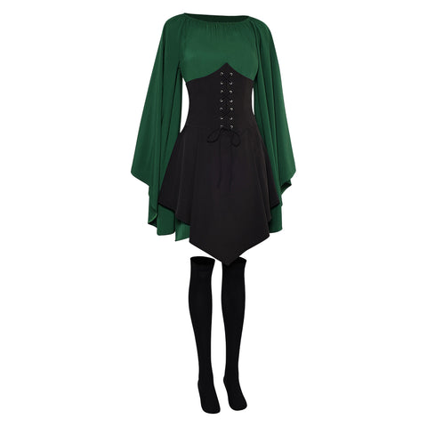 dress elf Renaissance Cosplay Costume Outfits Halloween Carnival Suit