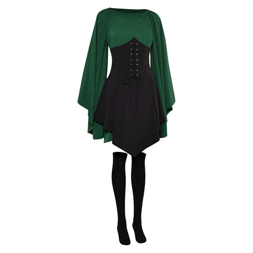 dress elf Renaissance Cosplay Costume Outfits Halloween Carnival Suit