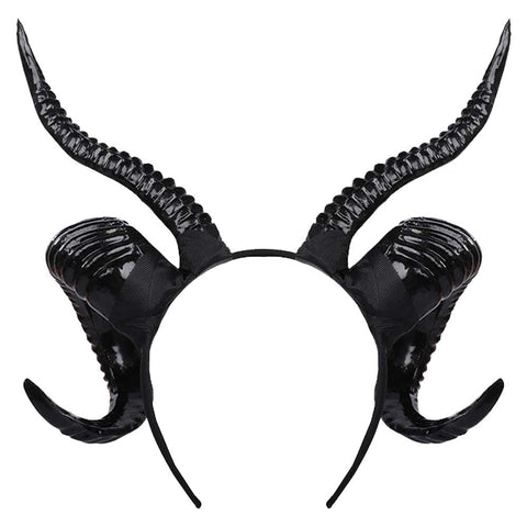 Dressing Headwear Sheep Horn Hair Hoops Sheep Horn Cos Party Ball Dressing Props Dark Horn Prop