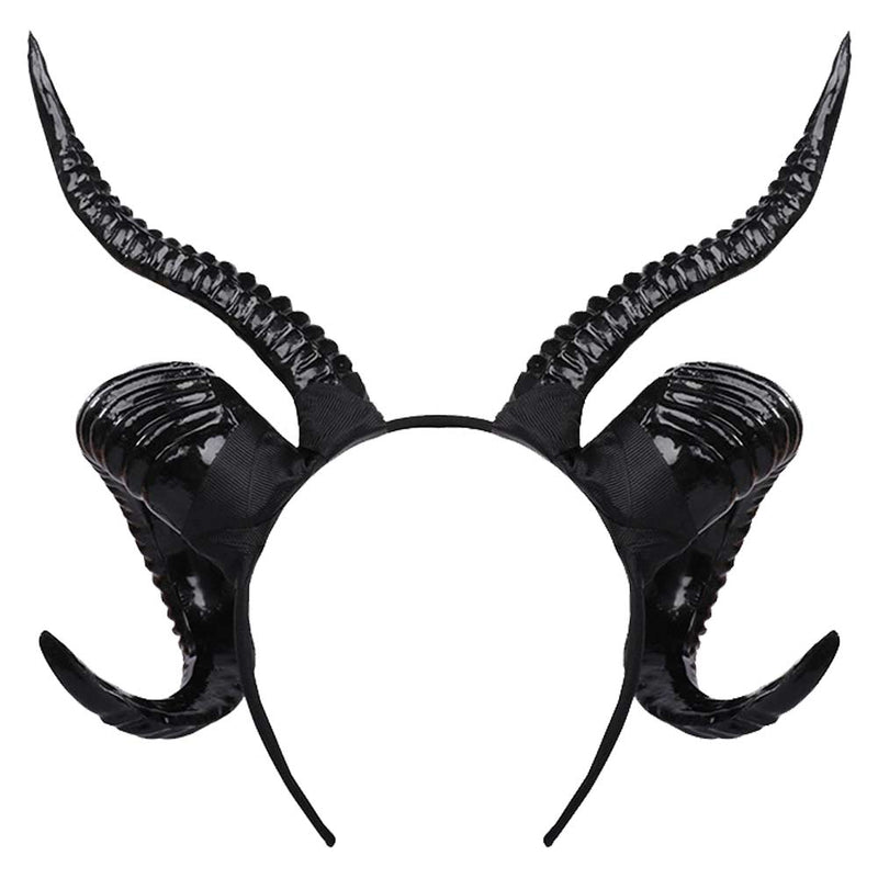 Dressing Headwear Sheep Horn Hair Hoops Sheep Horn Cos Party Ball Dressing Props Dark Horn Prop