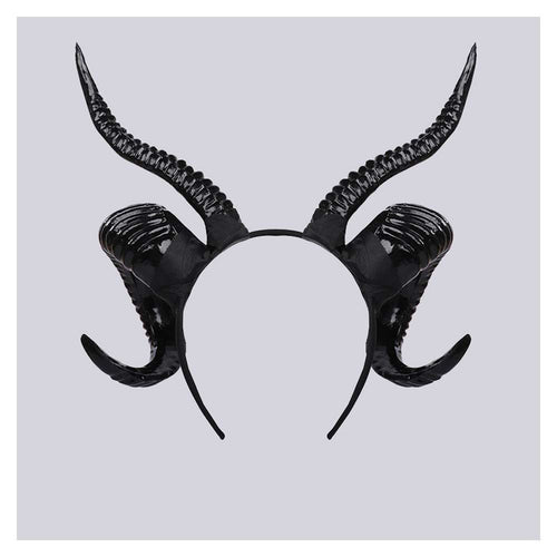 Dressing Headwear Sheep Horn Hair Hoops Sheep Horn Cos Party Ball Dressing Props Dark Horn Prop