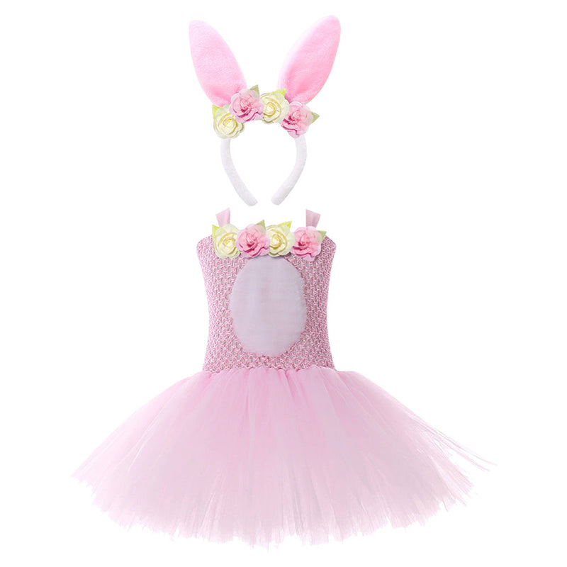 SeeCosplay Easter Bunny Kids Girls Cosplay Costume Dress Outfits Halloween Carnival Suit