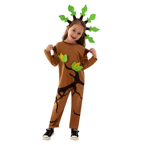 SeeCosplay Easter 2023 Tree Plant Kids Children Cosplay Costume Jumpsuit Outfits Halloween Carnival Suit BoysKidsCostume