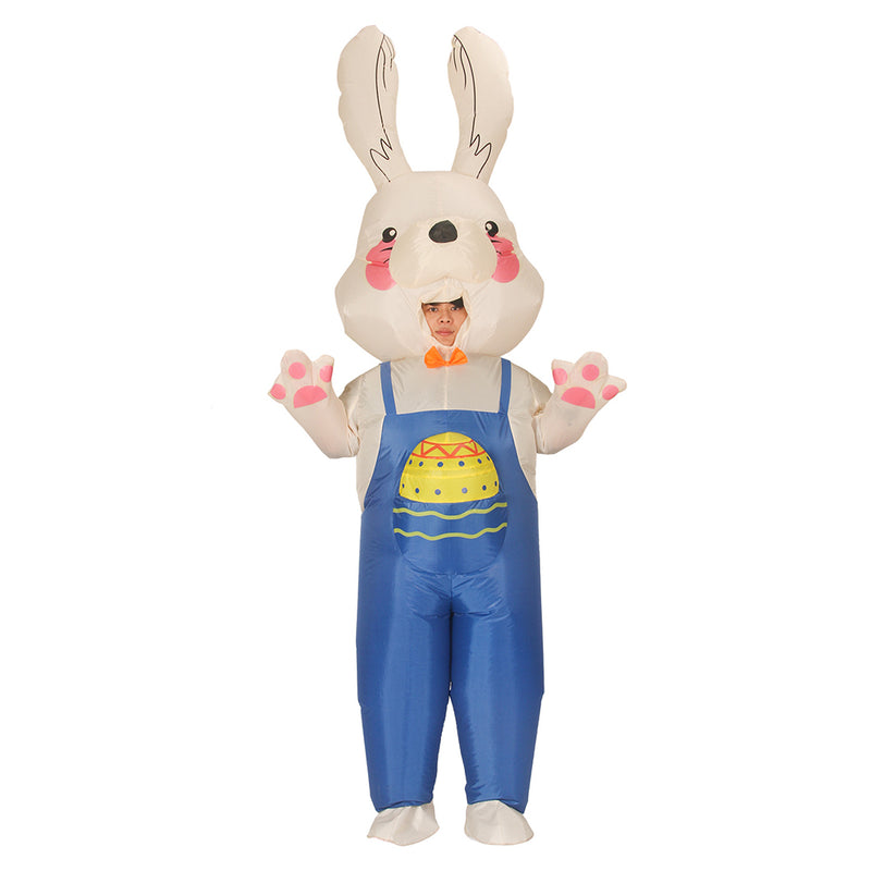 Easter BunnyInflatable Cosplay Costume Blowup Fancy Party Dress Halloween Carnival Suit