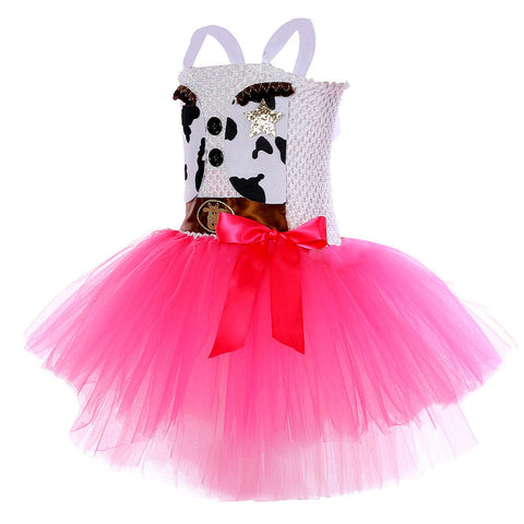 Purim costumes Kids Children Cowgirl TuTu dress Cosplay Costume Outfits Fantasia Carnival Party Disguise Suit GirlKidsCostume