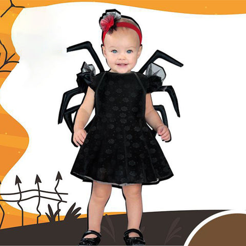 SeeCosplay Eight Legged Spider Kids Girls Cosplay Dress Halloween Carnival Costume GirlKidsCostume