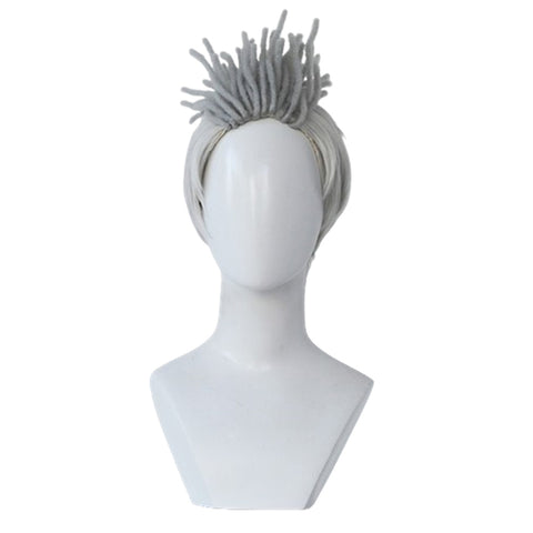 Ekko Cosplay Wig Heat Resistant Synthetic Hair Carnival Halloween Party Props