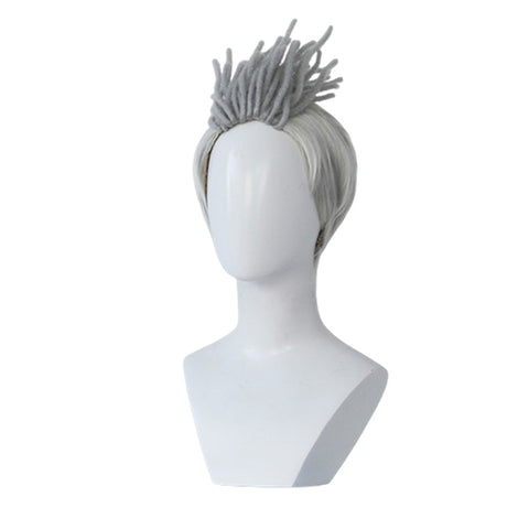 Ekko Cosplay Wig Heat Resistant Synthetic Hair Carnival Halloween Party Props