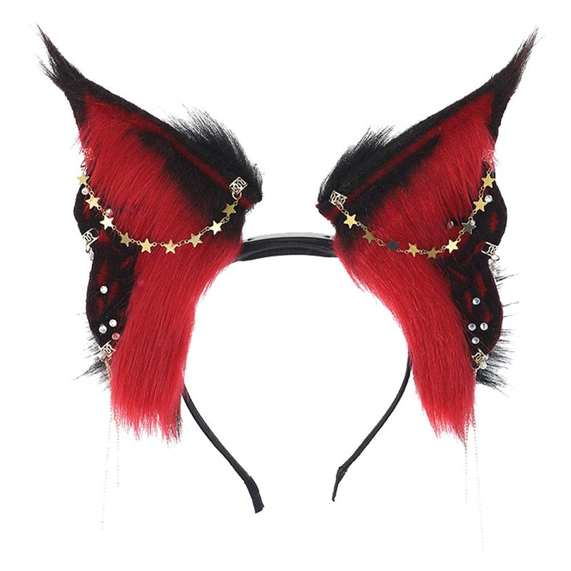 Electric Butterfly Beast Ear Hair Accessories Cosplay Costume Outfits Halloween Carnival Suit