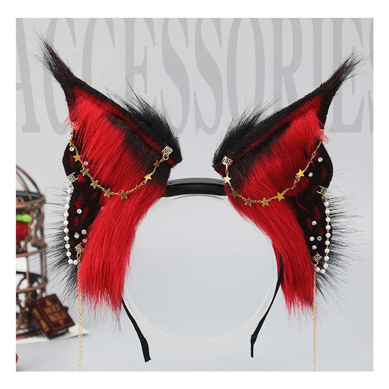 Electric Butterfly Beast Ear Hair Accessories Cosplay Costume Outfits Halloween Carnival Suit