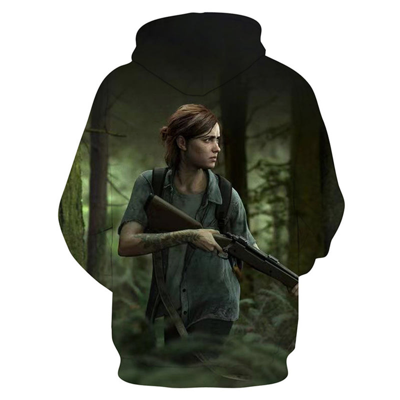 Ellie The Last of Us Cosplay Hoodie 3D Printed Hooded Sweatshirt Men Women Casual Streetwear Pullover