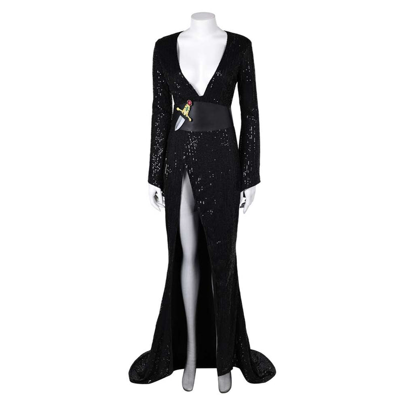 Elvira Cosplay Costume Outfits Halloween Carnival Suit Halloween Elvira  Mistress of the Dark