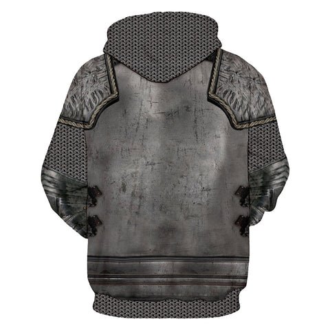 Fanituhan cosplay Crusade cosplay Knight Warriors craze cosplay print pullover sweater couple clothing image trench coat hoodie sweater jacket European style cosplay adult long-sleeved party Chris Tro