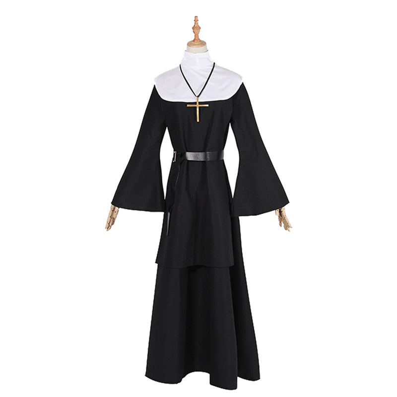 Fanituhan Halloween Sister cosplay costume Church Sister cosplay costume Adult Lady official Halloween cosplay costume party L