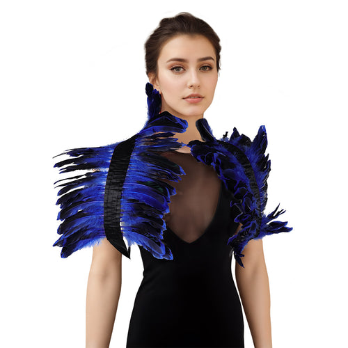 Feather cape Cosplay Costume Outfits Halloween Carnival Suit Feather Stage performance costumes
