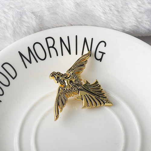 Final Fantasy Brooch Suzaku flag metal Pin Totem Brooch Video Game Fan Collectable Badge