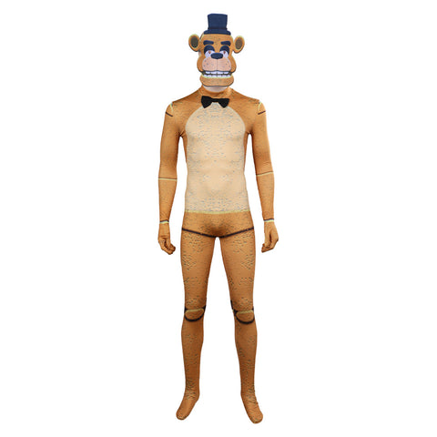Five Nights At Freddy's jumpsuits Freddy mask FNAF bear Cosplay Costume Outfits Halloween Carnival Suit