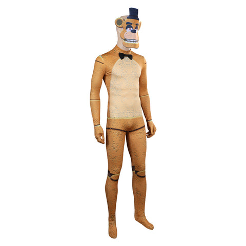Five Nights At Freddy's jumpsuits Freddy mask FNAF bear Cosplay Costume Outfits Halloween Carnival Suit