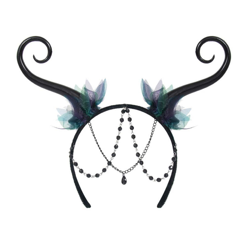 Flower Fairy Elf Horn Hair Hoop Forest Fantasy Cosplay Hair Accessories Hair Hoop